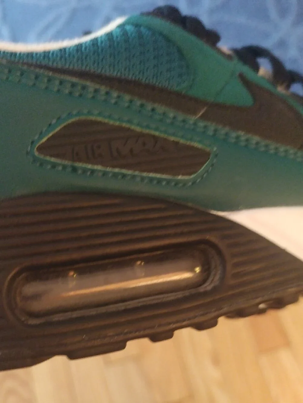 Nike Air Max 90 Green and Black Women's Sneakers